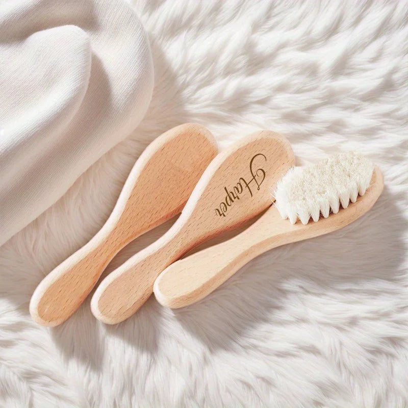 1 Personalized Baby Hairbrush Shower Gift Custom Engraved Baby Brush a Keepsake for Newborns The Perfect Present for New Mothers